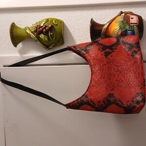 Faux Snake Skin Women's Purse